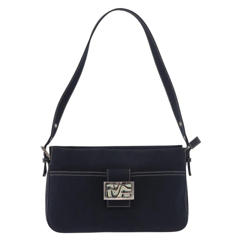 Fendi Mamma Baguette Shoulder Bag Blue